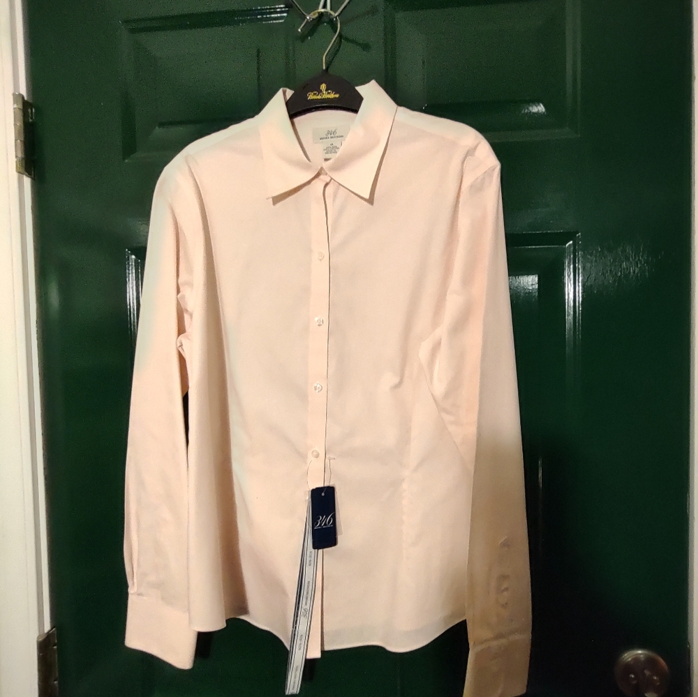 Brooks Brothers Fitted Pink Shirt